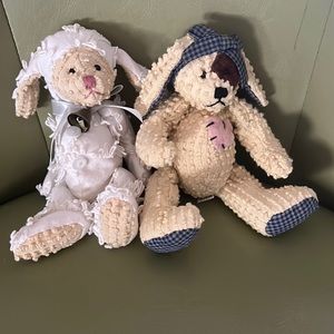 Toys,  Chenille lamb Melinda plush toy from grandma’s heart🤷🏼‍♀️ set of 2